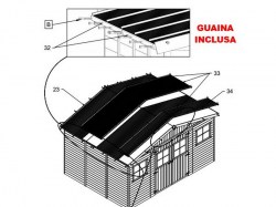 CASETTA IN LEGNO 400x300x246h cm